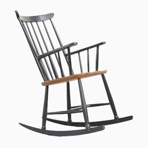 Rocking Chair Fannett en Hêtre par Ilmarii Tapiovaara, 1960s