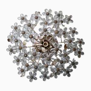 Murano Glass Flower Light from Banci Firenze, Italy, 1960s