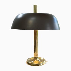 Modell 7377 Mushroom Tischlampe aus Messing von Hillebrand, 1970er