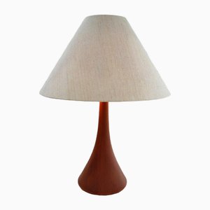 Large Modern Danish Teak Table Lamp