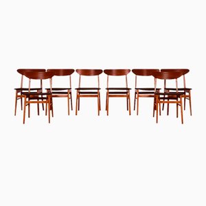 Danish Teak Dining Chairs from Farstrup, Set of 8