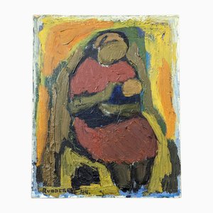 Affection, 1950s, Oil on Board