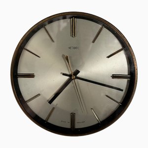 Reloj Metamec de latón y cromo, años 50