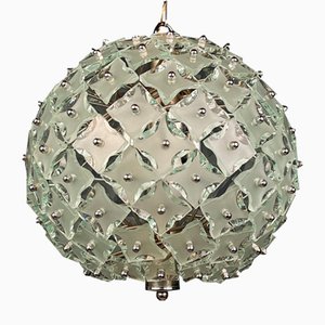 Lampe à Suspension Art Glass Sputnik par Fontana Arte, Italie, 1960s