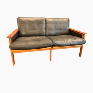 Modernes dänisches Sofa aus Teak von Illum Wikkelso für Eilersen, 1960er