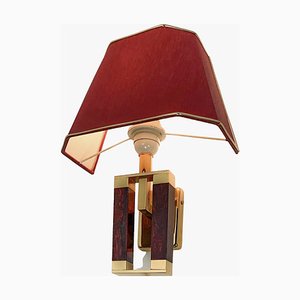 Regency Style Brass and Acrylic Wall Lamp from Herda, 1970s