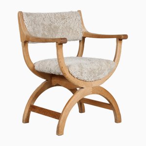 Danish Kurul Chair with Armrest by Henning Kjærnulf for Eg Møbler, 1970s