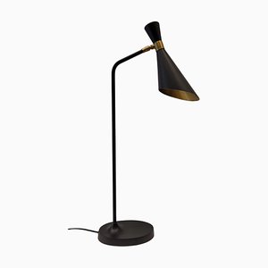 21st Century Table Lamp Objet de Curiosite in Gold and Black, France,1950s