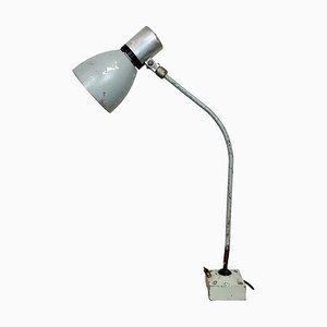 Lampada da tavolo industriale grigia di Elektrosvit, anni '70