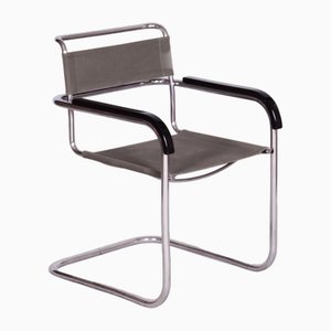 Bauhaus Armlehnstuhl aus Chrom von Marcel Breuer für Thonet, Tschechien, 1930er