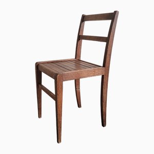 French Reconstruction Chair in Beech by René Gabriel, 1940s