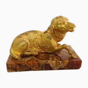 Gilded Bronze Sheep, 19th Century