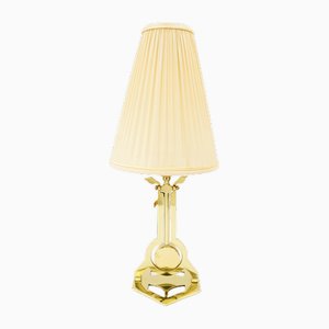 Art Deco Table Lamp Vienna with Fabric Shade, 1920s