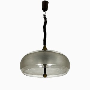 Vintage Brass and Acrylic Ceiling Light by Goffredo Reggiani, Italy, 1960s