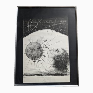 Pierre-Yves Trémois, Atlas (Solar Explosion), 1970, Lithograph, Framed