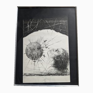 Pierre-Yves Trémois, Atlas (Solar Explosion), 1970, Lithographie, gerahmt