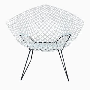 Sillas Diamond vintage de metal de Harry Bertoia para Knoll International, años 70. Juego de 6