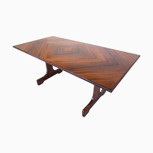 Mid-Century Modern Wooden Dining Table, Italy, 1970s