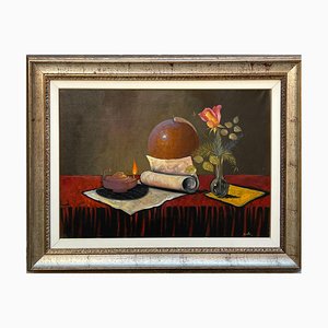 A. Bonetti, Still Life, 20th Century, Oil Painting on Canvas, Framed