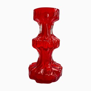 Vase in Rot von Ingrid Glas, 1970er