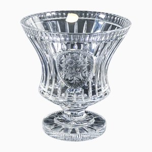 Bohemian Crystal Vase. Czech, 1950s