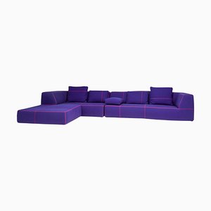 Lila Bend Modulares Dreiteiliges Sofa, Patricia Urquiola von B&b Italia / C&b Italia zugeschrieben