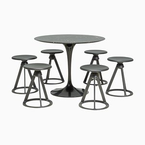 Black Piton Stools by Edward Barber & Jay Osgerby for Knoll, Set of 6