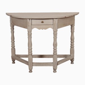 English Bleached Oak Console