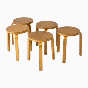 Tabourets Vintage par Alvar Aalto, 1940s