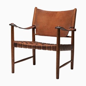 Safari Chair attributed to Arne Norell, Sweden, 1960s