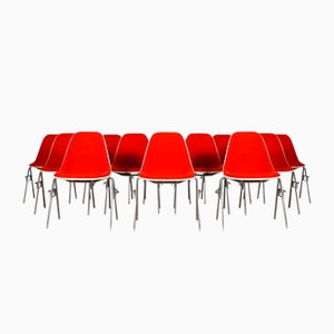 Stackable DSS Chairs by Charles and Ray Eames for Herman Miller, 1970s, Set of 12