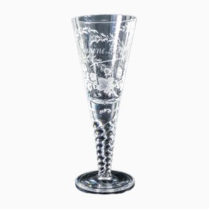 Copa de cristal Molato de mediados del siglo XX, Francia