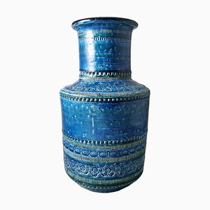 Vintage Italian Glazed Ceramic Vase by Aldo Londi for Bitossi, 1965
