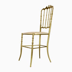 Italienischer Stuhl aus Messing, Modell Chiavari, 1950er