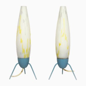 Lampes de Bureau Rocket par Napako, 1960s, Set de 2