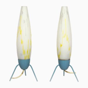 Rocket Tischlampen von Napako, 1960er, 2er Set