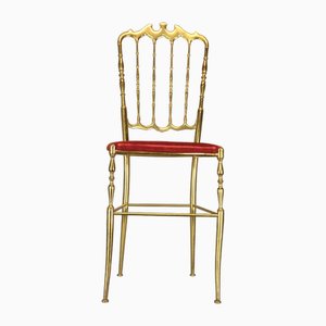 Italian Brass Chair Model Chiavari, 1950s