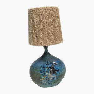 Keramiklampe von Delespinasse, 1950er