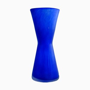 Vase en Verre Cobalt de Ulrica Hydman pour Kosta Boda, Suède, 1990s