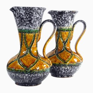 Large Italian Ceramic Vases from Nuovo Rinascimento, 1970s, Set of 2