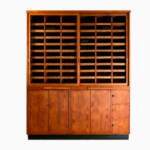 Vintage Pharmacist Pine Cabinet