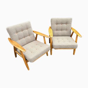 Model GE240 Cigar Chairs by Hans Wedgner for Getama, 1960s, Set of 2