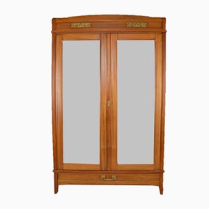 Armoire Modèle Clematis Art Nouveau par Mathieu Gallerey en Acajou, 1920s