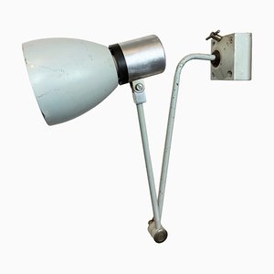 Graue Industrielle Wandlampe von Elektrosvit, 1970er