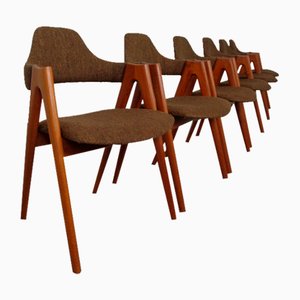 Compass Stühle aus Teak von Kai Kristiansen für Sva Mobler, 1960er, 6er Set