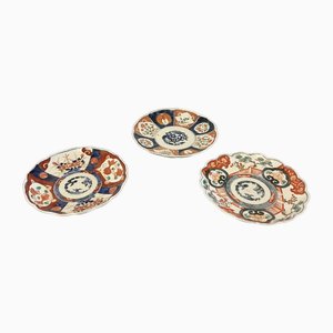 Assiettes Imari Antique, Japon, 1900, Set de 3