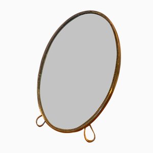 Espejo de mesa de latón, años 50