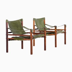 Easy Chairs Model Sirocco attributed to Arne Norell, 1970s, Set of 2
