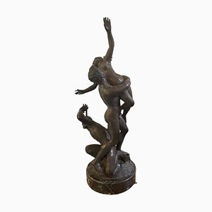 20th Century Abduction of the Sabine Women Sculpture in Bronze