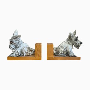 Ceramic Bookend Dogs from Cacciapuoti, 20th Century, Set of 2